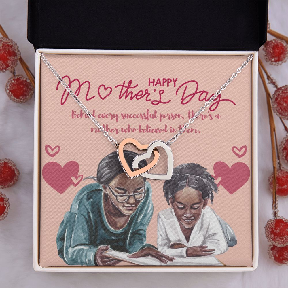 Happy Mother's Day | For the Mother Who Does It All - Interlocking Hearts Necklace