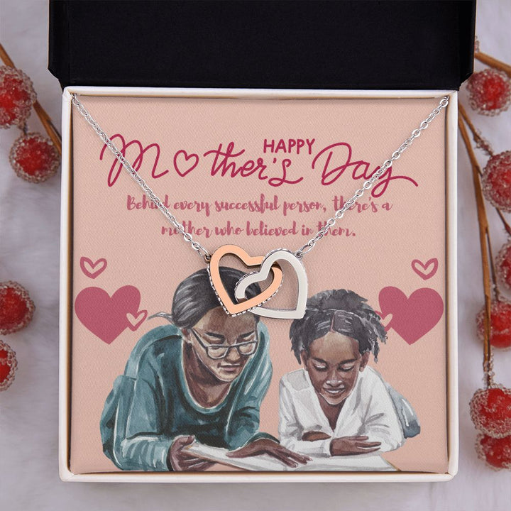 Happy Mother's Day | For the Mother Who Does It All - Interlocking Hearts Necklace