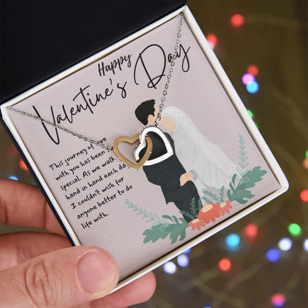 Happy Valentine's Day | This Journey of Love - Interlocking Hearts Necklace
