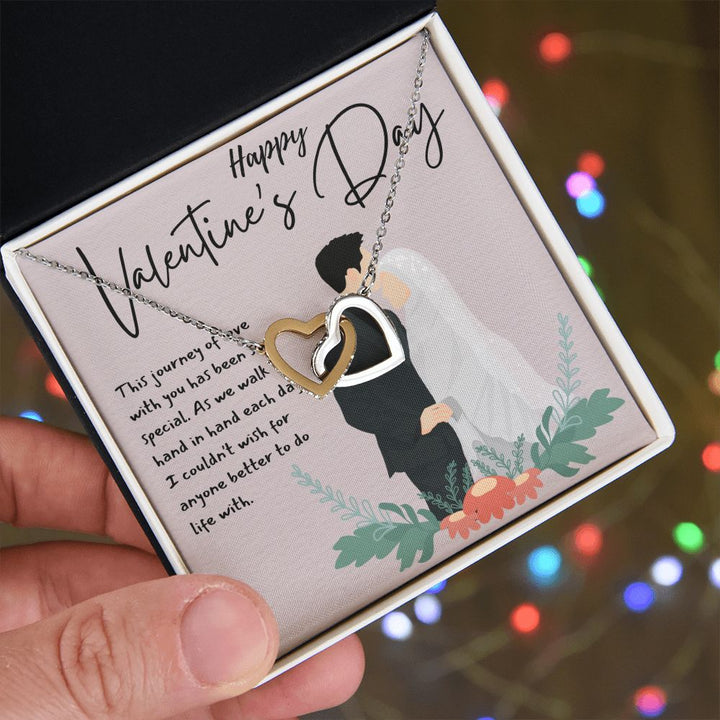 Happy Valentine's Day | This Journey of Love - Interlocking Hearts Necklace