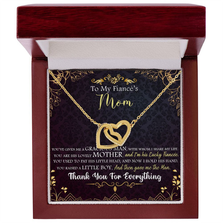 To My Mom | To My Fiancé's Mom - Interlocking Hearts Necklace