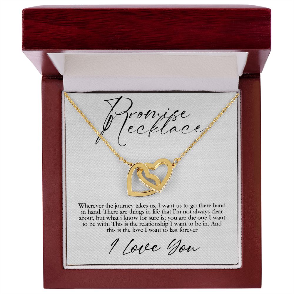 Promise Necklace | I want us to go there hand in hand - Interlocking Heats Necklace