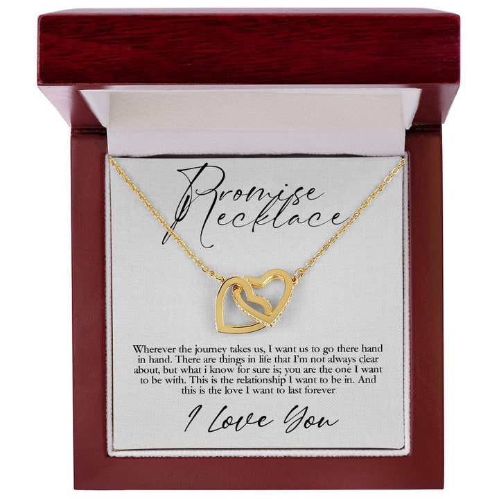 Promise Necklace | I want us to go there hand in hand - Interlocking Heats Necklace