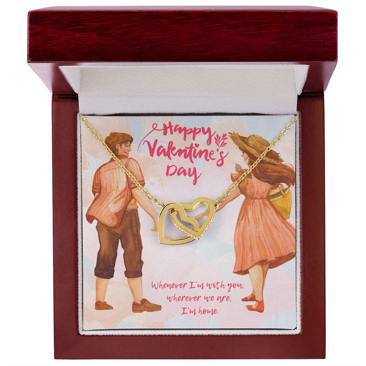 Valentine's Day | Whenever I'm with You - Interlocking Hearts Necklace