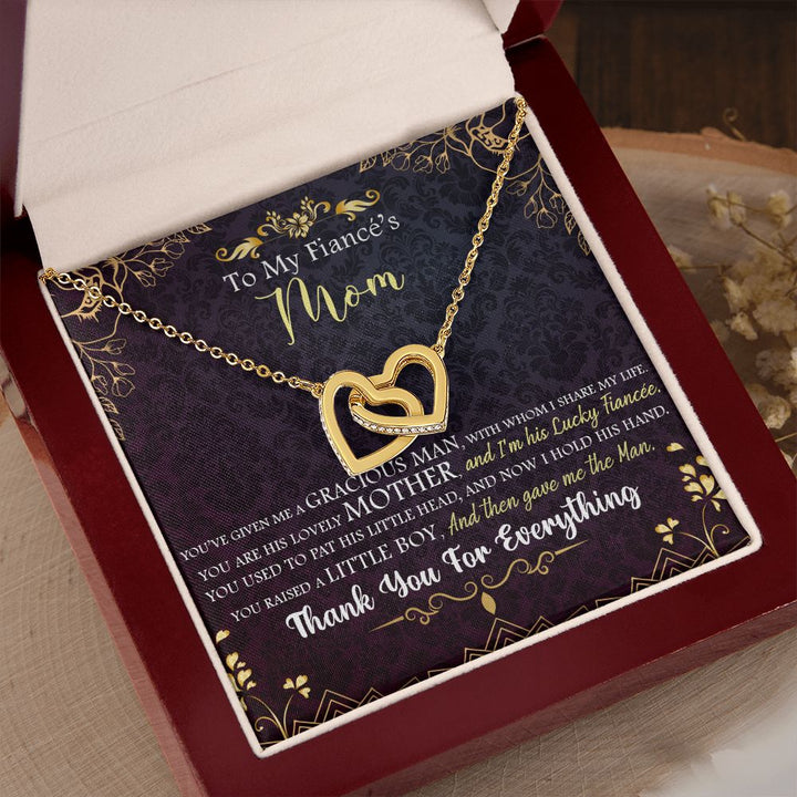 To My Mom | To My Fiancé's Mom - Interlocking Hearts Necklace