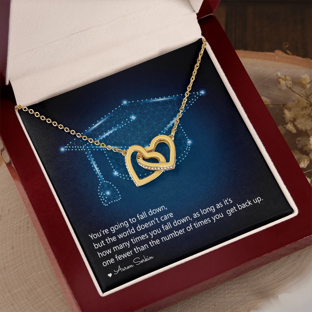 Happy Graduation | Dreams Do Come True - Interlocking Hearts Necklace