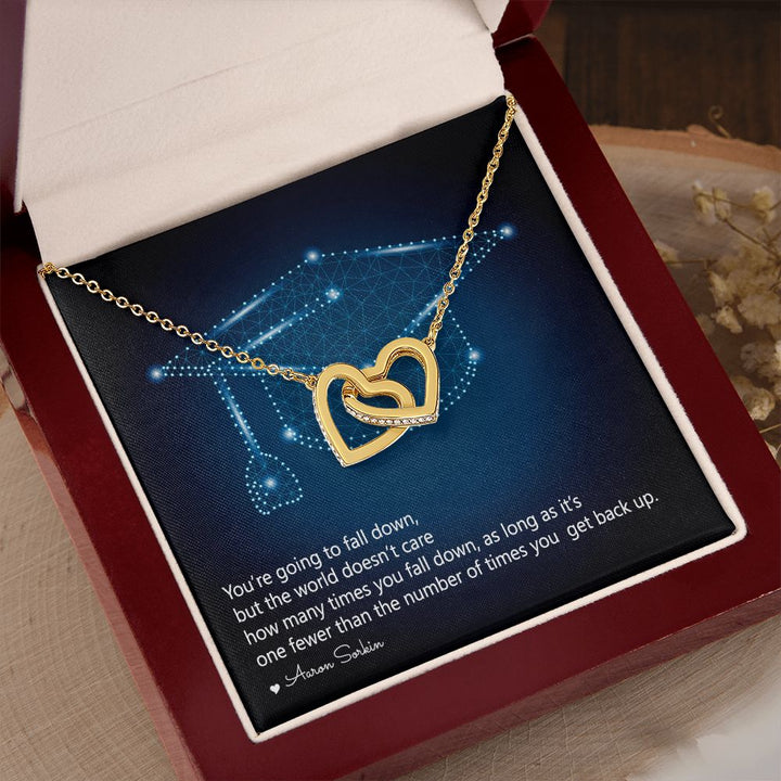 Happy Graduation | Dreams Do Come True - Interlocking Hearts Necklace