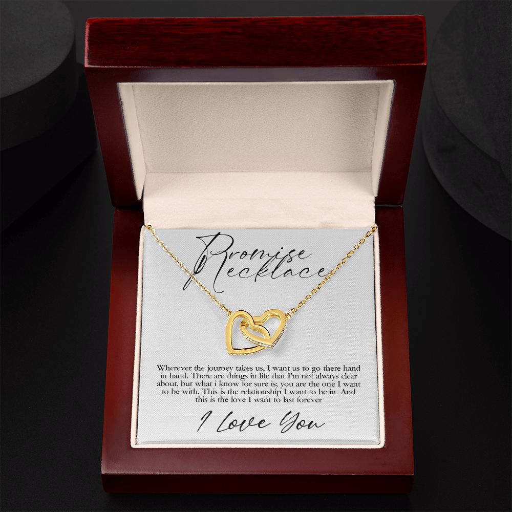 Promise Necklace | I want us to go there hand in hand - Interlocking Heats Necklace