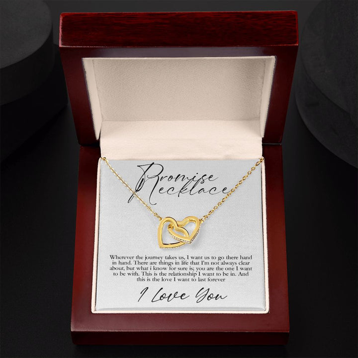 Promise Necklace | I want us to go there hand in hand - Interlocking Heats Necklace
