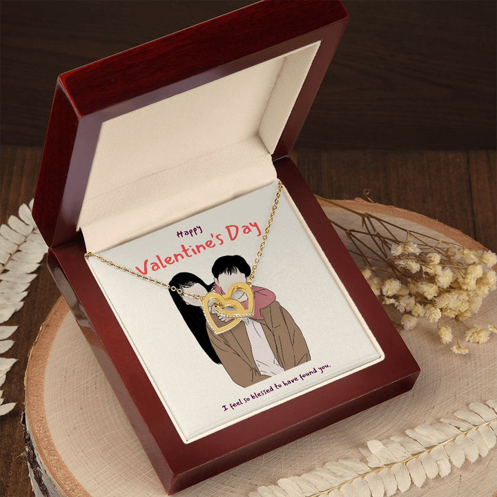 Happy Valentine's Day | You Are My Everything - Interlocking Hearts Necklace