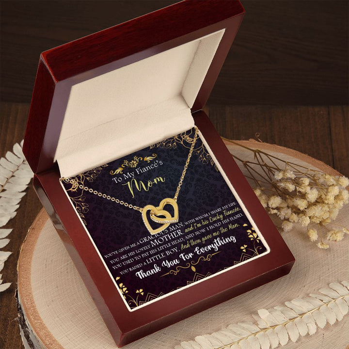 To My Mom | To My Fiancé's Mom - Interlocking Hearts Necklace