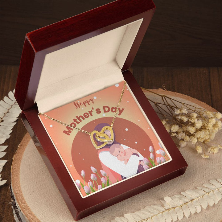 Happy Mother's Day | For the Mom Who Deserves the World - Interlocking Hearts Necklace