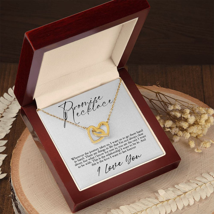 Promise Necklace | I want us to go there hand in hand - Interlocking Heats Necklace