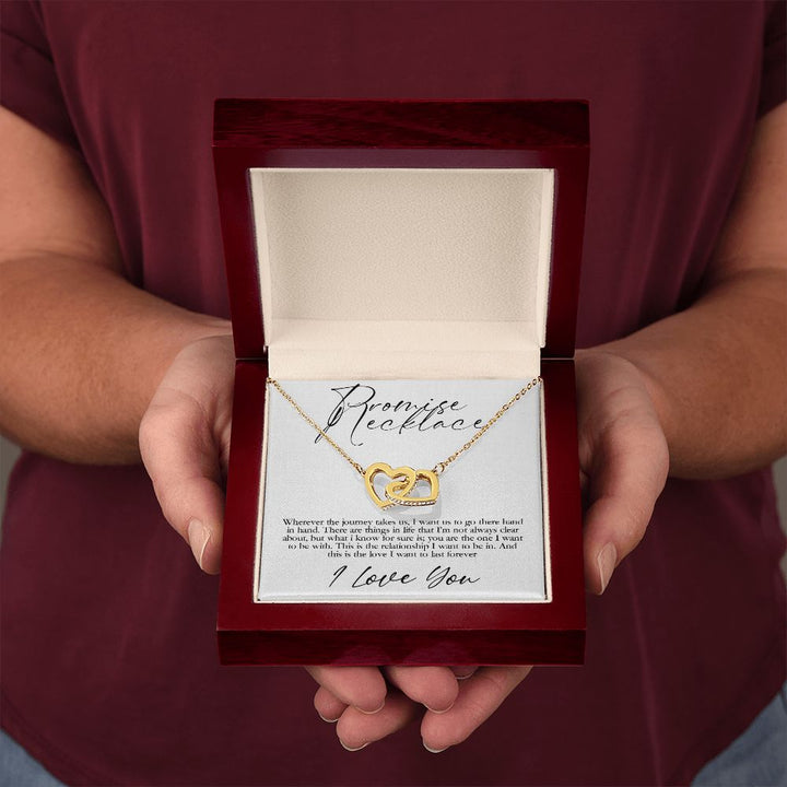 Promise Necklace | I want us to go there hand in hand - Interlocking Heats Necklace
