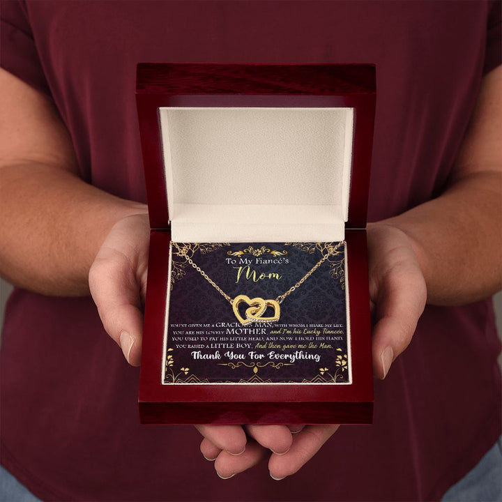 To My Mom | To My Fiancé's Mom - Interlocking Hearts Necklace