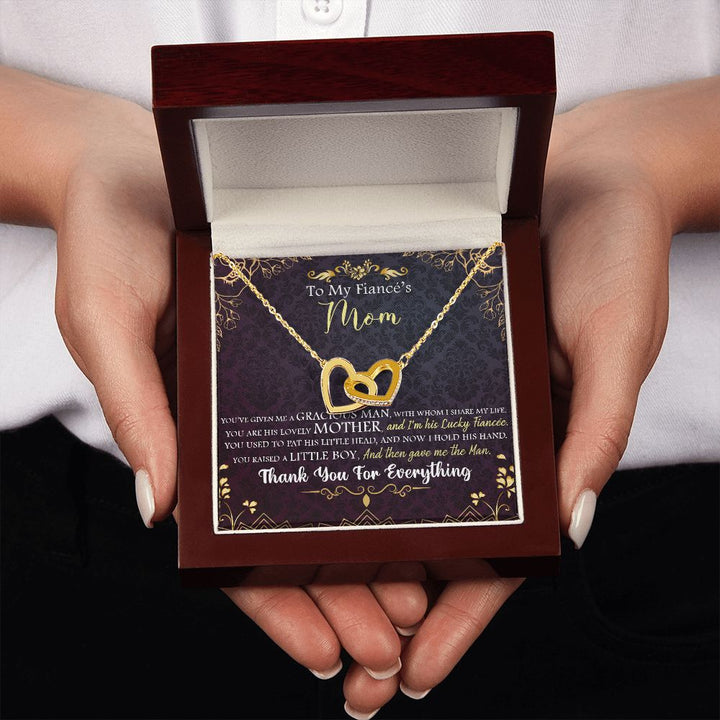 To My Mom | To My Fiancé's Mom - Interlocking Hearts Necklace