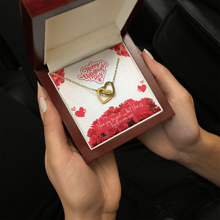 Happy Valentine's Day | I Love Us - Interlocking Hearts Necklace
