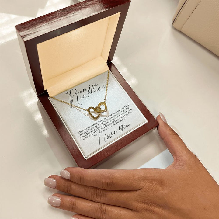 Promise Necklace | I want us to go there hand in hand - Interlocking Heats Necklace