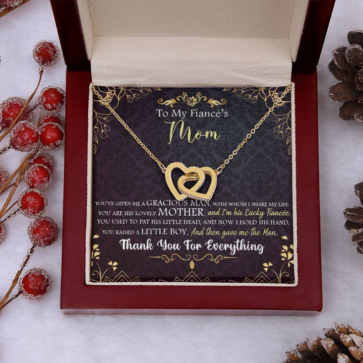 To My Mom | To My Fiancé's Mom - Interlocking Hearts Necklace