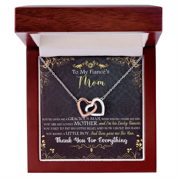 To My Mom | To My Fiancé's Mom - Interlocking Hearts Necklace