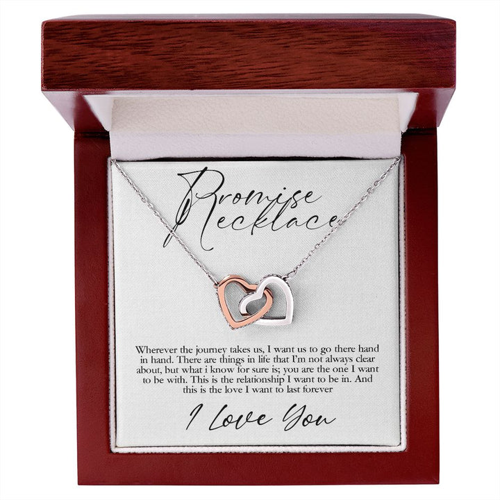 Promise Necklace | I want us to go there hand in hand - Interlocking Heats Necklace