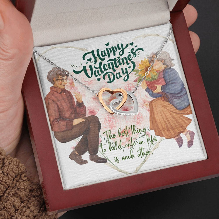 Valentine's Day | The Best Thing To Hold onto in Life is each other -  Interlocking Hearts Necklace