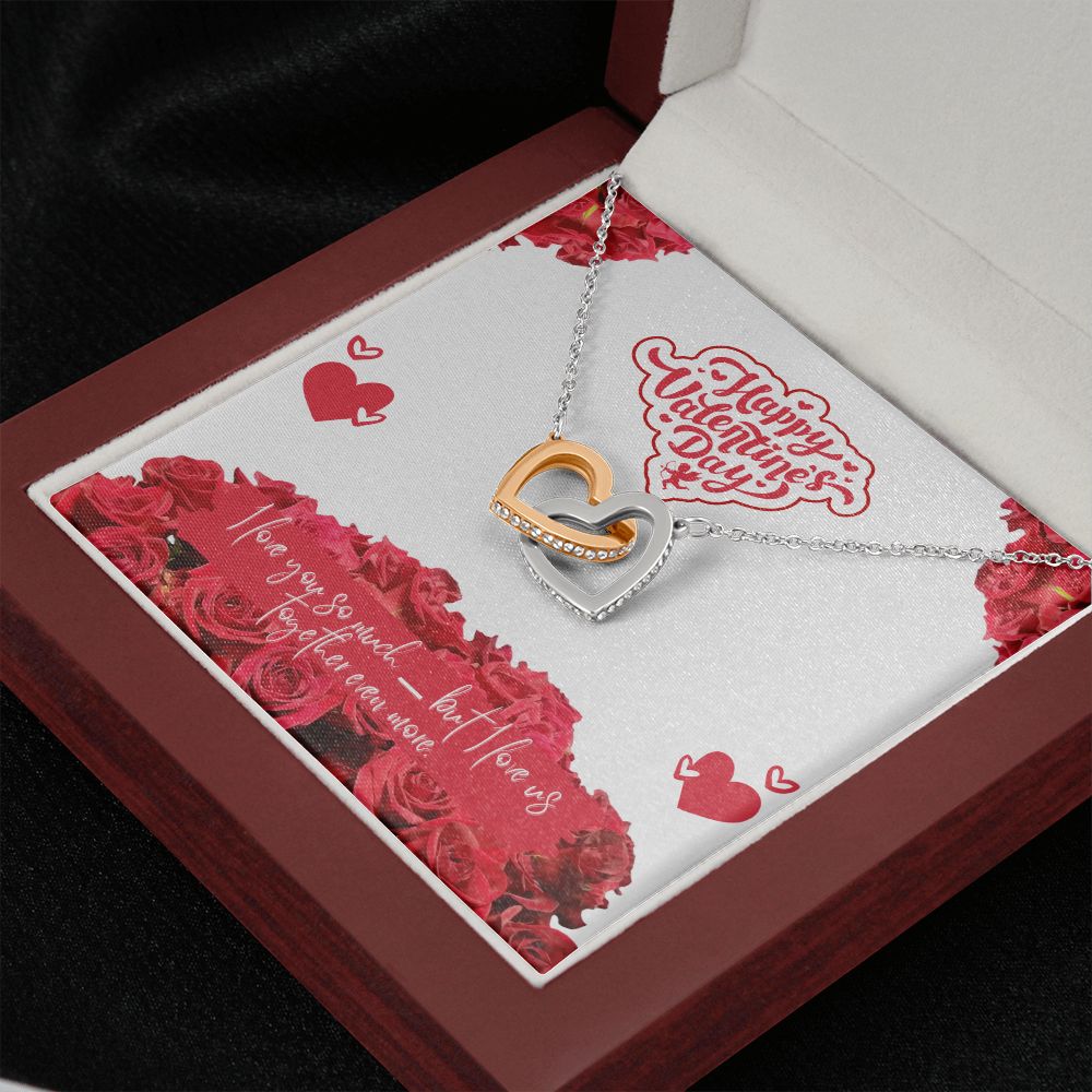 Happy Valentine's Day | I Love Us - Interlocking Hearts Necklace