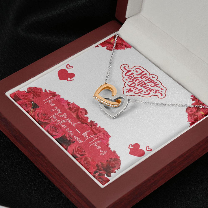 Happy Valentine's Day | I Love Us - Interlocking Hearts Necklace