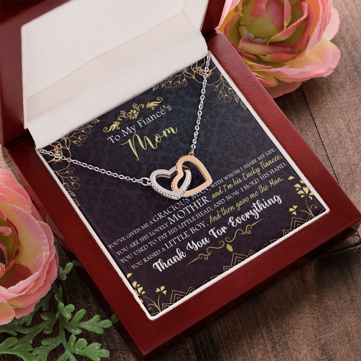 To My Mom | To My Fiancé's Mom - Interlocking Hearts Necklace