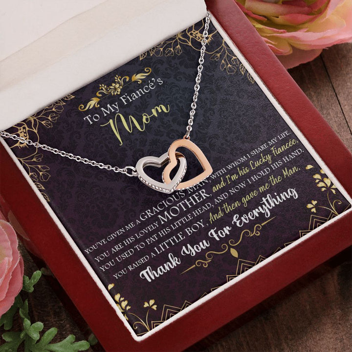 To My Mom | To My Fiancé's Mom - Interlocking Hearts Necklace