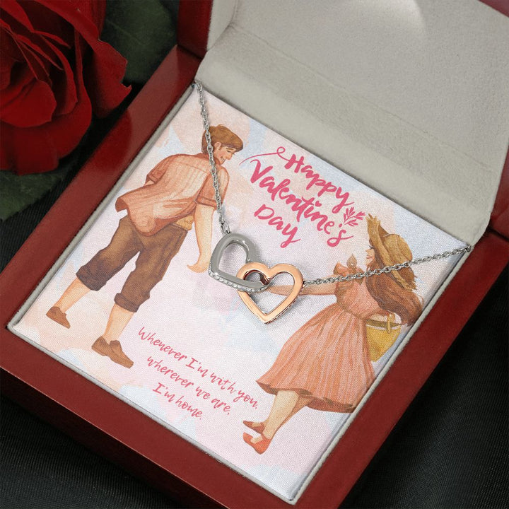 Valentine's Day | Whenever I'm with You - Interlocking Hearts Necklace