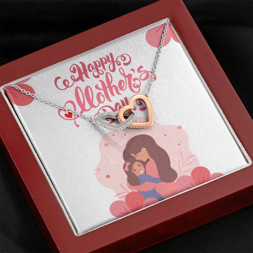 Happy Mother's Day | Thanks for always being my rock - Interlocking Hearts Necklace