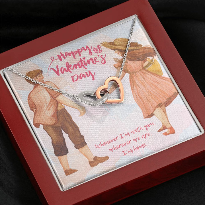 Valentine's Day | Whenever I'm with You - Interlocking Hearts Necklace