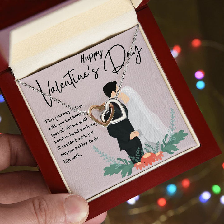 Happy Valentine's Day | This Journey of Love - Interlocking Hearts Necklace
