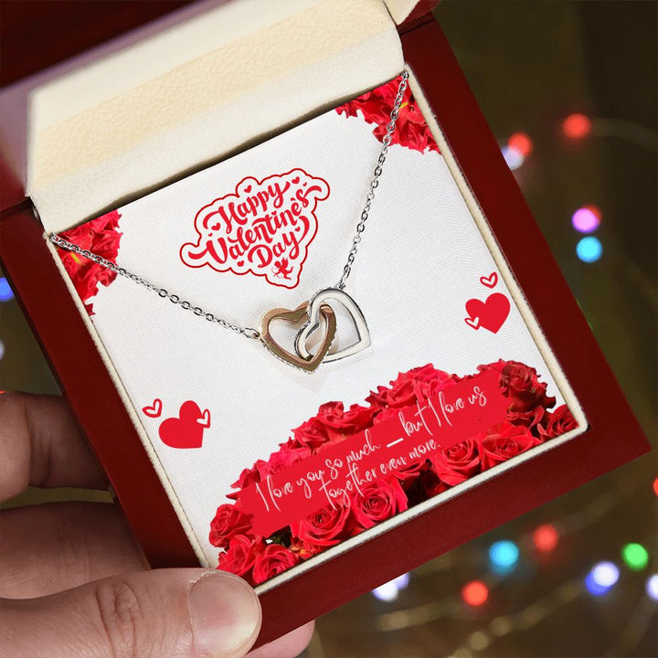 Happy Valentine's Day | I Love Us - Interlocking Hearts Necklace