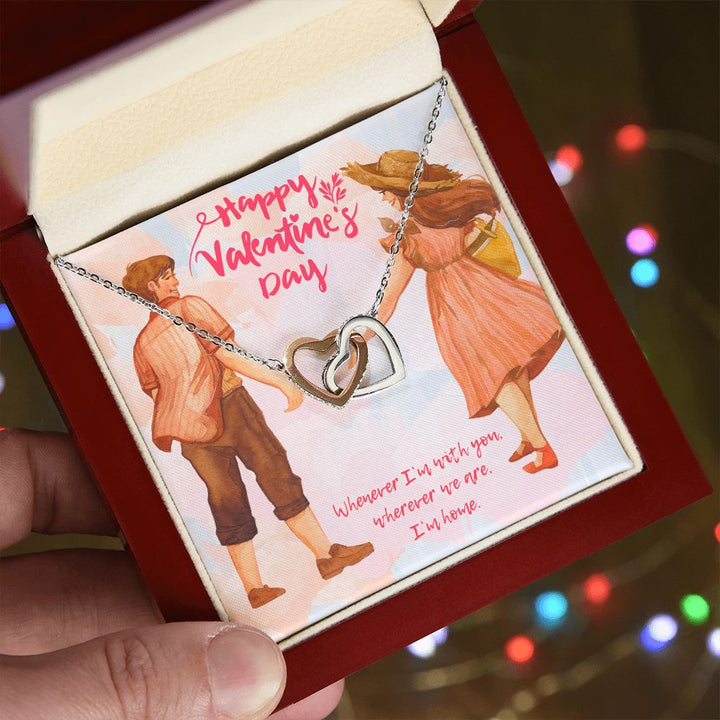 Valentine's Day | Whenever I'm with You - Interlocking Hearts Necklace
