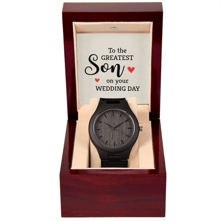 To My Son | To the greatest Son - Wooden Watch