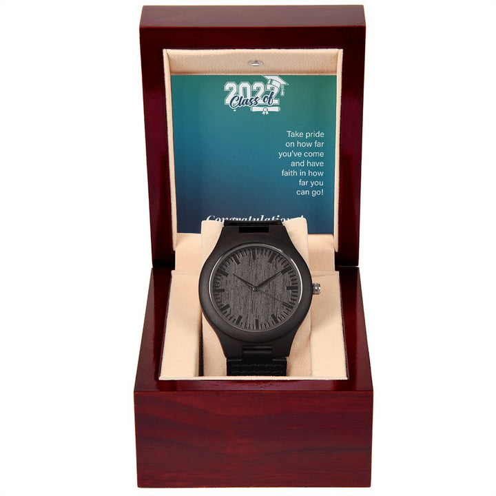 To My Son | Take Pride on how far you've come - Wooden Watch