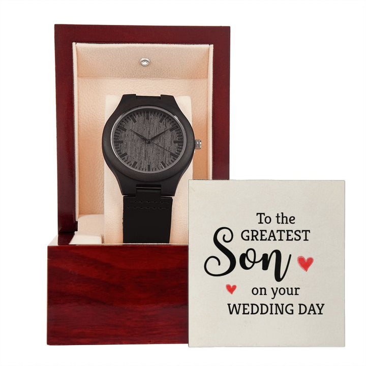 To My Son | To the greatest Son - Wooden Watch