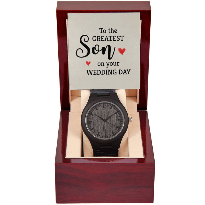 To My Son | To the greatest Son - Wooden Watch