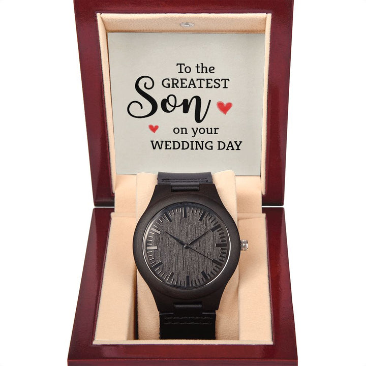 To My Son | To the greatest Son - Wooden Watch