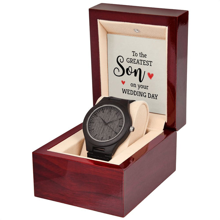 To My Son | To the greatest Son - Wooden Watch