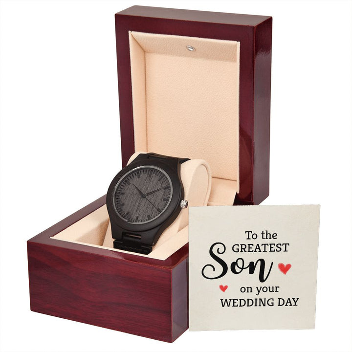 To My Son | To the greatest Son - Wooden Watch