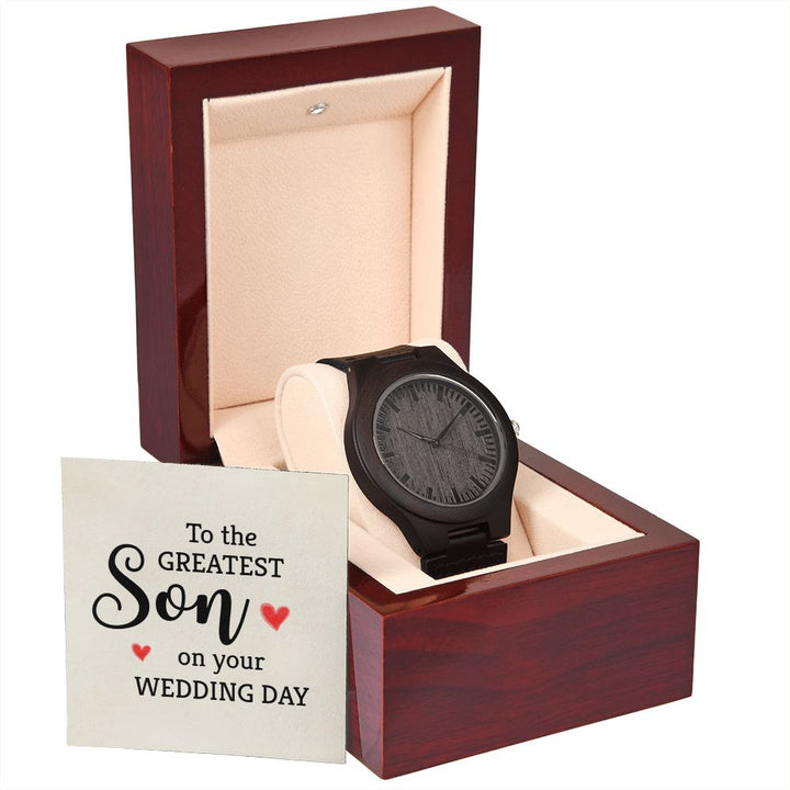 To My Son | To the greatest Son - Wooden Watch