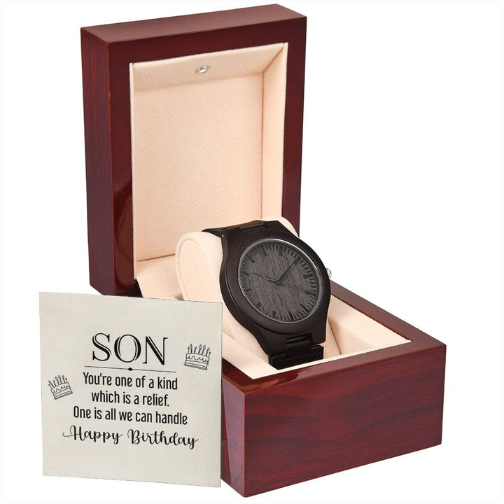 To My Son | You're one of a kind - Wooden Watch