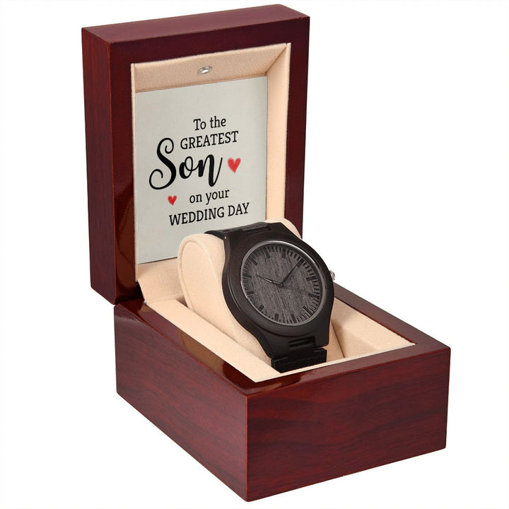 To My Son | To the greatest Son - Wooden Watch