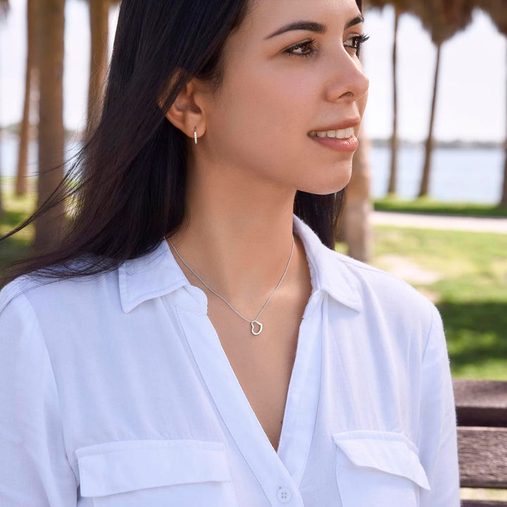To My Daughter | Love That Surpasses Understanding - Delicate Heart Necklace