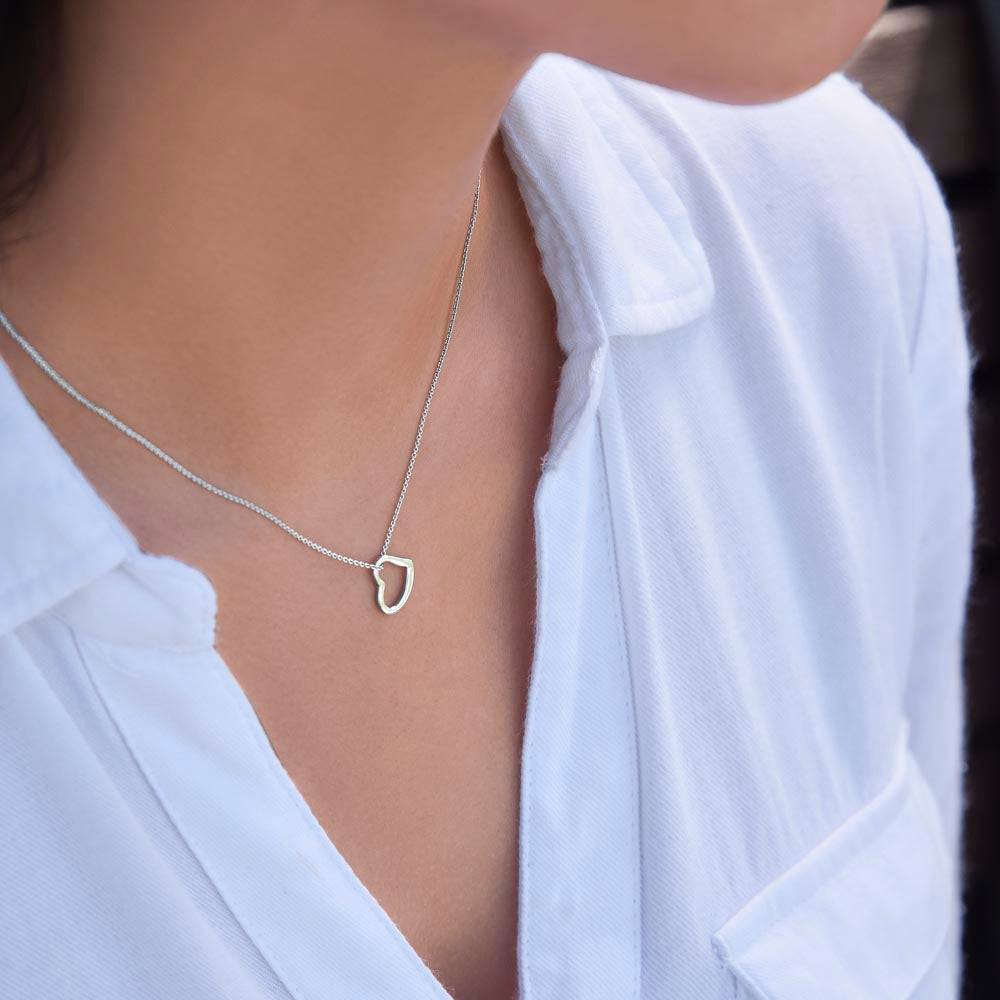 To My Daughter | Today a Bride - Delicate Heart Necklace