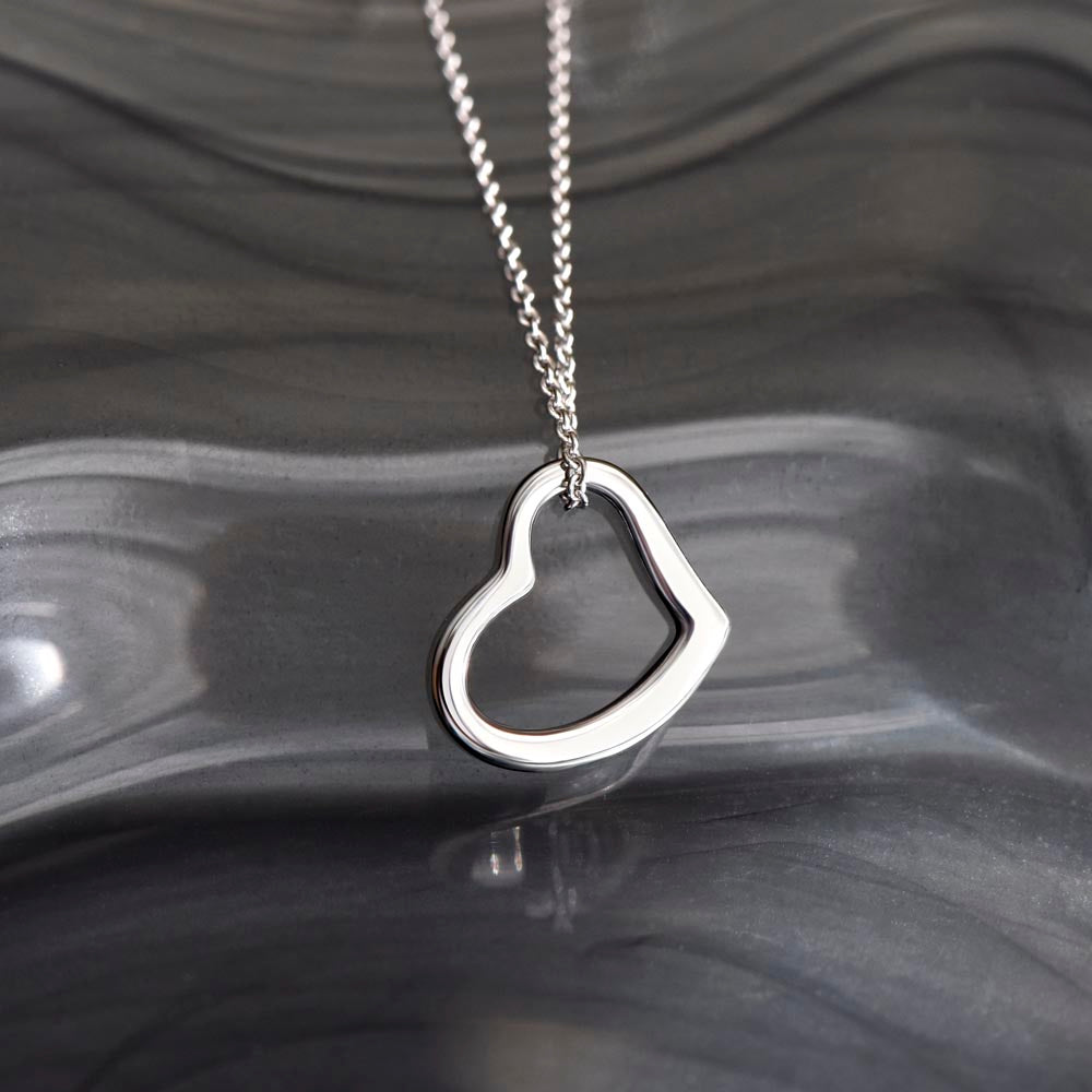 To My Daughter | Love That Surpasses Understanding - Delicate Heart Necklace
