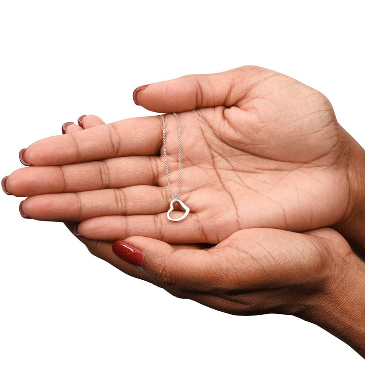 Valentine's Day | I Met, Love, Liked and Keeping You - Delicate Heart Necklace